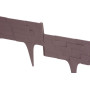 Plastová palisáda StonePalisade, 79x9,5/20 cm, hnědá, 237 cm