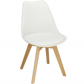 Designová židle SPRINGOS VERDE DC0016 bílá