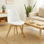 Designová židle SPRINGOS VERDE DC0016 bílá