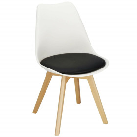 Designová židle SPRINGOS VERDE DC0018 bílo-černá