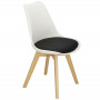 Designová židle SPRINGOS VERDE DC0018 bílo-černá