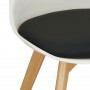 Designová židle SPRINGOS VERDE DC0018 bílo-černá
