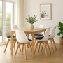Designová židle SPRINGOS VERDE DC0018 bílo-černá