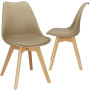 Designová židle SPRINGOS VERDE DC0019 béžová