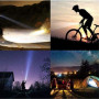 LED nabíjecí svítilna s cyklo držákem, 400 lm