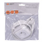 Prodlužovací kabel 2 m kostka 4z+2USB, bílý