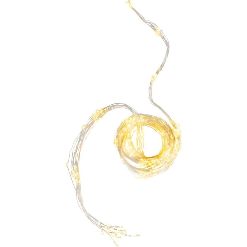 MagicHome Světelný řetěz Twisted Stars 360 LED teplá bílá, IP44, 3 m 2170828A