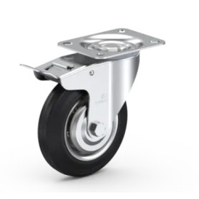 Otočné rolovací kolečko 160 mm s brzdou