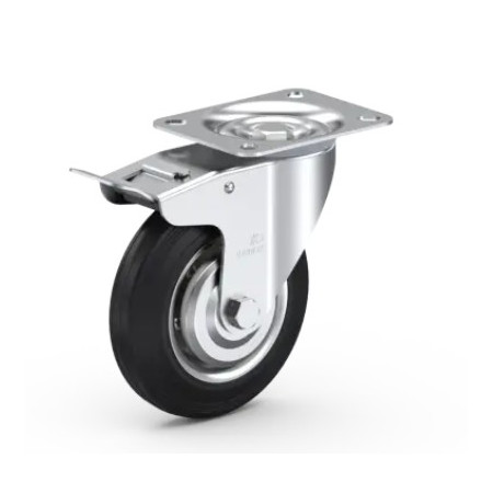 Otočné rolovací kolečko 160 mm s brzdou