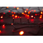 Vánoční řetěz červený 10 m/100 LED Serpens, 8 funkcí, s adaptérem, IP44