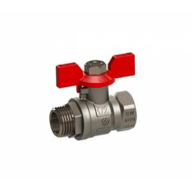 Kulový ventil 1"M/1"F motýl PN30 Sena VA30