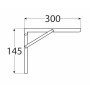 Skládací konzole chrom 300x145 mm WSA 300