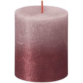 Svíčka válcová 68x80 mm, Sunset Ash Rose+Red