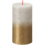 Svíčka válcová 68x130 mm, Sunset Sandy Grey+Gold