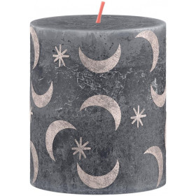 Svíčka válcová 68x80 mm, Silhouette Slate Blue