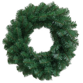Zelený dekorační věnec 45 cm, 70 větví