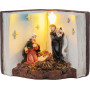 Vánoční dekorace LED Betlém v knize 13,5x8x9,5 cm
