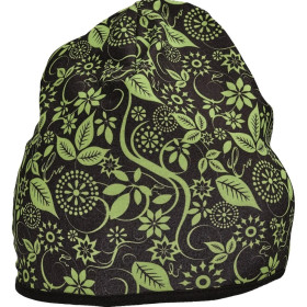 Dámská pletená čepice Yowie, hnědá/zelená, velikost L/XL