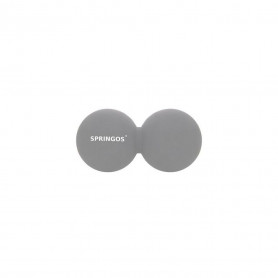 Masážní míček dvojitý 12x6 cm SPRINGOS LACROSSE šedý