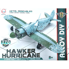 Kovová stavebnice stíhací letoun Hawker Hurricane, 270 dílů