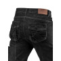Pracovní kalhoty s 5 kapsami DENIM černé, velikost XXL