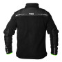 Prémiová pracovní mikina fleece, výztuhy z Cordury, černá, velikost XXL