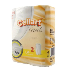 CELLART Kuchyňské utěrky 2-vrstvé, 50 útržků, 2 role