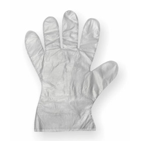 Jednorázové rukavice mikrotenové HDPE trhací M/L, 100 ks