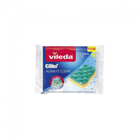 Houbička na nádobí Glitzi Always Clean viskózní, v balení 2 ks