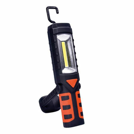 Ruční LED svítilna s háčkem, stmívatelná