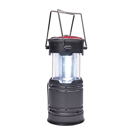 LED nabíjecí kempingové svítidlo s lucernou, 200 lm, šedé
