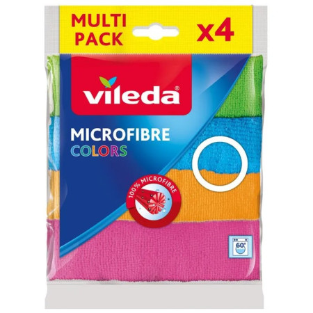 Mikrovláknová utěrka 30x30 cm Microfibre Colors, 4 ks