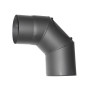 Koleno pro spojování trubek kouřovodu s čistícím otvorem HS.CO 090/150/2,0 mm