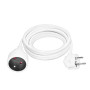 Prodlužovací kabel s 1 zásuvkou, 5 m, bílý