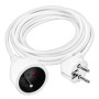 Prodlužovací kabel s 1 zásuvkou, 5 m, bílý