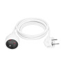 Prodlužovací kabel s 1 zásuvkou, 2 m, bílý