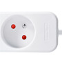 Prodlužovací kabel se 3 zásuvkami, 3 m, bílý
