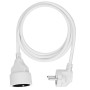 Prodlužovací kabel s 1 zásuvkou, 1,5 m, bílý