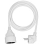 Prodlužovací kabel s 1 zásuvkou, 3 m, bílý