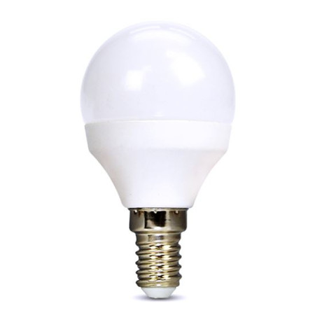 LED žárovka E14, 6 W, 3000 K, 510 lm, miniglobe
