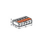 Páčková spojovací svorka 5x0,2x4 mm2 221-415