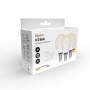 LED žárovka E14, 6 W, 3000 K, 450 lm, miniglobe, 3 ks