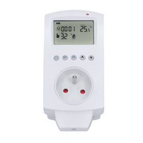 Termostatická zásuvka s časovačem 230 V / 16 A Termostatická zásuvka s časovačem 230 V / 16 A