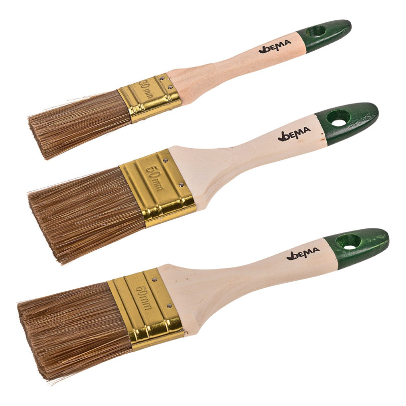 DEMA Ploché štětce 30-60 mm, 3-dílná sada 15345D