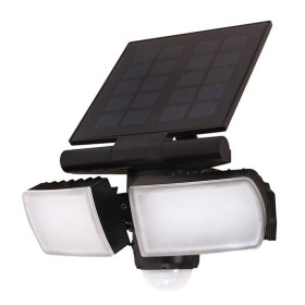 LED solární svítidlo se senzorem, 8 W, 600 lm, Li-on, černé LED solární svítidlo se senzorem, 8 W, 600 lm, Li-on, černé