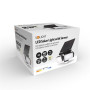 LED solární svítidlo se senzorem, 8 W, 600 lm, Li-on, černé
