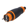 Zástrčka přímá do vlhka IP44, černá/oranžová
