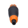 Zástrčka přímá do vlhka IP44, černá/oranžová