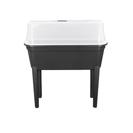 Plastový vyvýšený květináč 77,5x37,8x82 cm s krytem, ​​antracitový