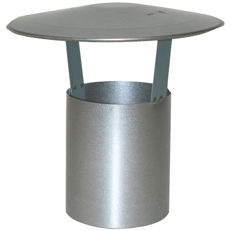 Komínová stříška proti dešti s rozpěrami 120 mm